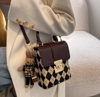 Детская мини сумочка на плечо с брелком зайцем, маленькая сумка для девочек с кр. . фото 6
