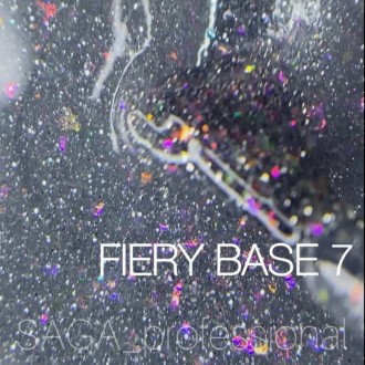 Saga Fiery Base светоотражающая 8 мл – камуфлирующая база для гель-лака из новой. . фото 3
