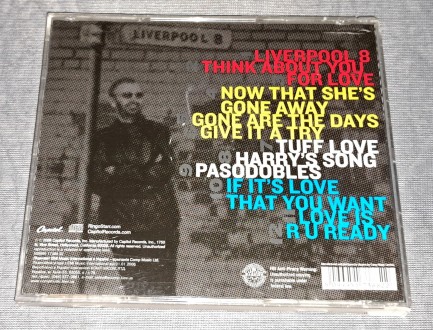 Продам Лицензионный СД Ringo Starr - Liverpool 8
Состояние диск/полиграфия VG/V. . фото 3
