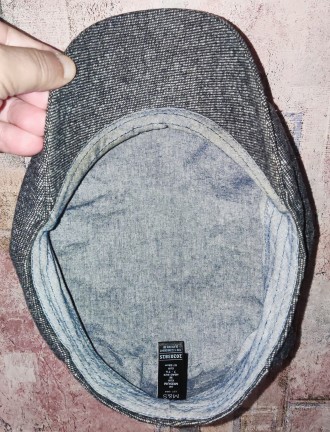 Летняя кепка-восьмиклинка, хулиганка Marks&Spencer, 55%-шерсть, размер 57-58. . фото 6