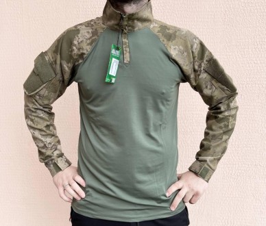 Рубашка мужская военная тактическая с липучками Всу (Зсу) Ubaks Убакс Рубашка му. . фото 2