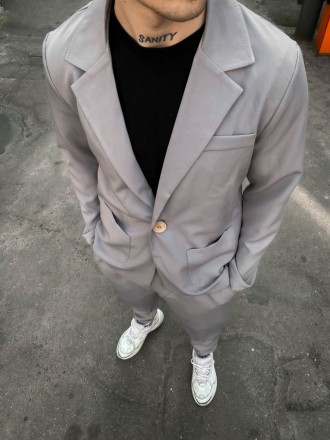 
 
 - комплект повседневный пиджак + брюки
Пиджак :
- хорошо держит форму , обес. . фото 2