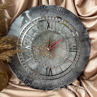 Настенные часы из серии EPOXY – это воплощение красоты эпоксидной смолы в сочета. . фото 1