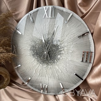 Настенные часы из серии EPOXY – это воплощение красоты эпоксидной смолы в сочета. . фото 1