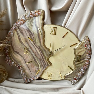 Настенные часы из серии EPOXY – это воплощение красоты эпоксидной смолы в сочета. . фото 2
