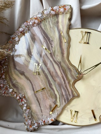 Настенные часы из серии EPOXY – это воплощение красоты эпоксидной смолы в сочета. . фото 8