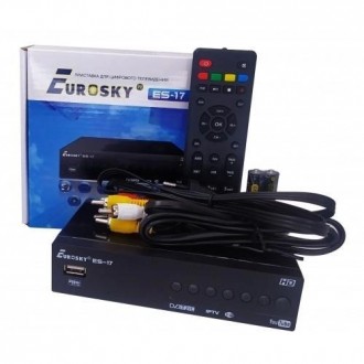 Eurosky ES-17 IPTV — тюнер Т2, новинка 2021 року від компанії Eurosky з гарним п. . фото 4