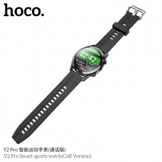 Смарт Годинник Hoco Y2 Pro sports Чорний 
Смарт часы Hoco Y2 Pro sports - надежн. . фото 3