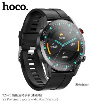 Смарт Годинник Hoco Y2 Pro sports Чорний 
Смарт часы Hoco Y2 Pro sports - надежн. . фото 5