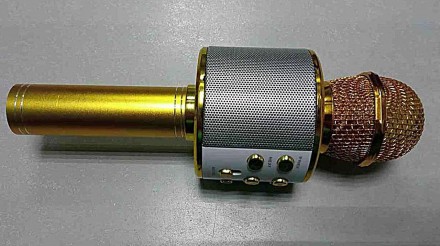 Оригінальний бездротовий караоке-мікрофон — колонка 2 в 1 Wster WS-858 — це ориг. . фото 2