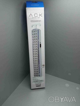 Перезаряжаемый аккумуляторный светильник 60 LED белый ACK AC01-00330 60 Led
Вним. . фото 1
