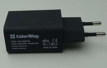 Сетевое зарядное устройство Colorway 1USB AUTO ID 2A (10W) — для зарядки смартфо. . фото 2