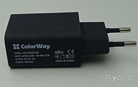Сетевое зарядное устройство Colorway 1USB AUTO ID 2A (10W) — для зарядки смартфо. . фото 1