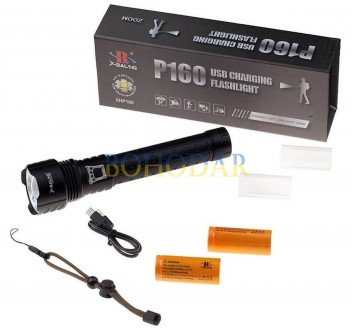 Ліхтарик (ліхтар, фонарик) ручний X-BALOG BL-P713-P160 L-094B +POWERBANK XHP160 USB Type-C 2x 26650 17600 mAh (8800+8800) Польща. Львів. фото 1 Ліхтарик (ліхтар, фонарик) ручний X-BALOG BL-P713-P160 L-094B +POWERBANK XHP160 USB Type-C 2x 26650 17600 mAh (8800+8800) Польща. Львів. фото 1