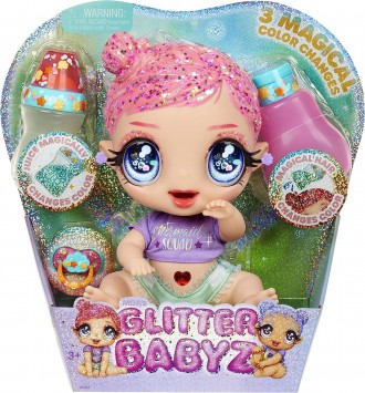 Игровой набор Glitter Babyz приведет вас в мир чудес, где рождаются волшебные кр. . фото 7