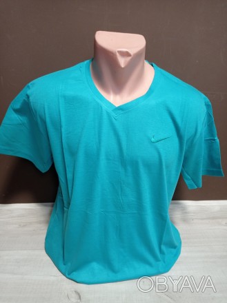 Мужская футболка Найк 44-52 размеры серая голубая хаки красная горчичная белая с