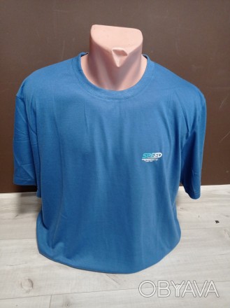 Мужская футболка Speed  50-64 размеры серая голубая красная белая синяя