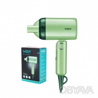 Компактний міні фен для волосся VGR V-421 зі складною ручкою 1200 Вт
Стильні зач. . фото 1