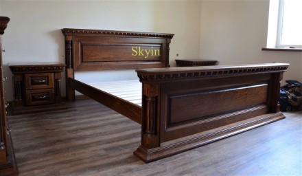 Пропонуємо дубове ліжко Британія у класичному стилі.

Ціна вказана за ліжко Бр. . фото 5