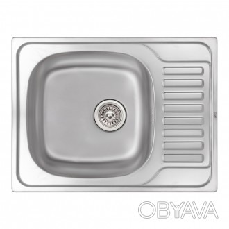 Кухонная мойка Qtap 6550 0,8 мм Micro Decor изготовлена из высококачественной не. . фото 1