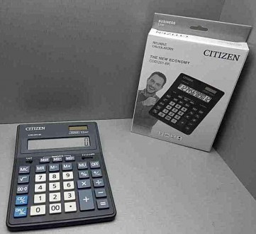 Калькулятор настольный профессиональный CITIZEN
12-разрядов (количество цифр на . . фото 2