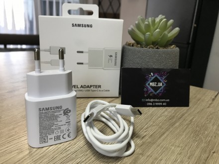 Зарядний пристрій з кабелем для Samsung EP-TA800 25 Вт Швидке Заряджання (Fast C. . фото 2