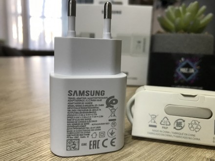 Зарядний пристрій з кабелем для Samsung EP-TA800 25 Вт Швидке Заряджання (Fast C. . фото 5