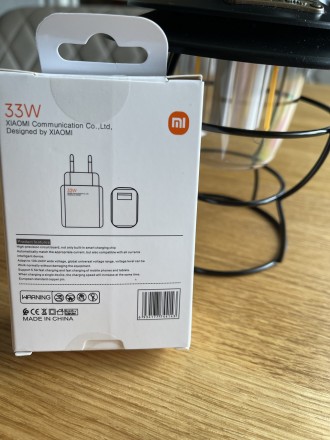Блок живлення для Xiaomi Mi Power 33W
 
Підходить для наступних пристроїв:
Xiaom. . фото 5