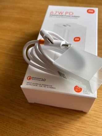 Зарядний пристрій для Xiaomi Mi Power Adapter 67W + Кабель Type C - Type C
Харак. . фото 6