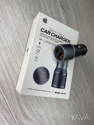 Автомобильное зарядное устройство для Iphone OA-01 USB+PD 35W