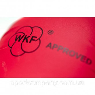 Перчатки для карате с лицензией WKF красные без защиты большого пальца кожзам на. . фото 8