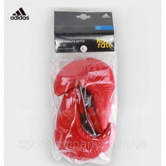 Перчатки для карате с лицензией WKF красные без защиты большого пальца кожзам на. . фото 7
