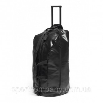 Дорожная черная сумка на колесах с золотым логотипом Adidas Judo сумка спортивна. . фото 6