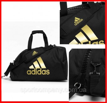 Сумка-рюкзак с золотым логотипом ADIDAS дорожная спортивная сумка большая сумка . . фото 2