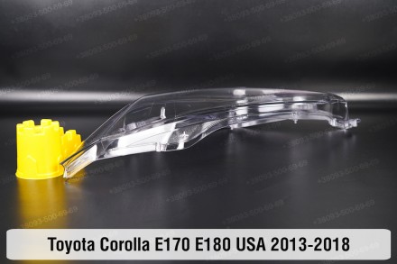 Стекло фары Toyota Corolla E170 E180 USA (2013-2016) XI поколение дорестайлинг л. . фото 6