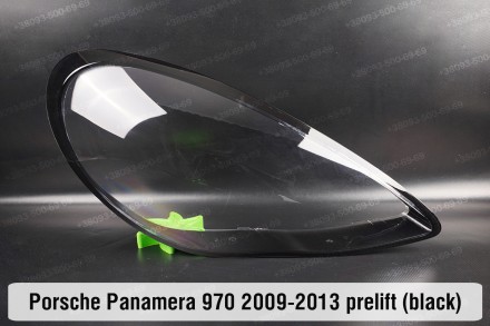 Скло фари Porsche Panamera 970 Black (2009-2013) I покоління дорестайлінг праве.. . фото 2