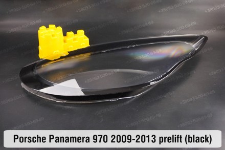 Скло фари Porsche Panamera 970 Black (2009-2013) I покоління дорестайлінг праве.. . фото 4