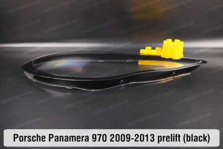 Скло фари Porsche Panamera 970 Black (2009-2013) I покоління дорестайлінг праве.. . фото 5