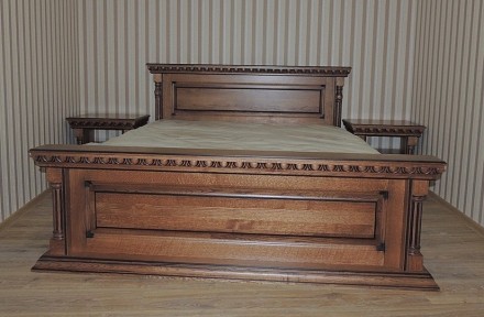 Пропонуємо дубове ліжко Британія зі спальним місцем 1600х2000мм або 1800х2000мм . . фото 2