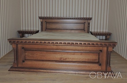 Пропонуємо дубове ліжко Британія зі спальним місцем 1600х2000мм або 1800х2000мм . . фото 1