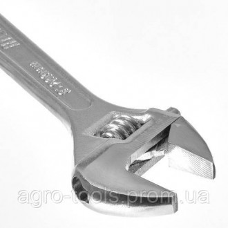 Ключ розвідний 200 мм (0-24 мм) INGCO має міцну конструкцію, широку ручку і зруч. . фото 3