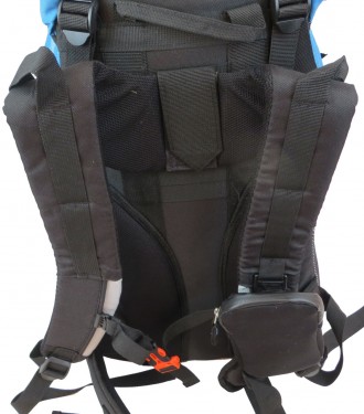 
 Туристический походный рюкзак Adventuridge S1645295 45L Голубой с серым С мягк. . фото 9