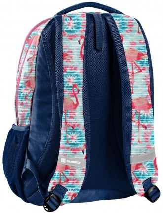 
 Яскравий жіночий рюкзак міський PASO 18-2808FLA16 22L Різні кольори з фламінго. . фото 4