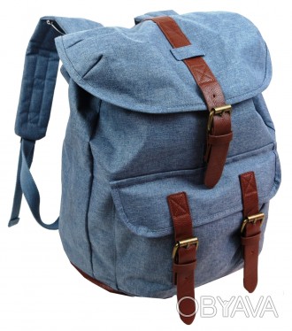 
 Міський рюкзак міський Retro-Ruscksack 4061458074810-1 20L Блакитний Одне осно. . фото 1