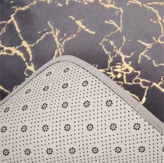  Стильний килимок для ванної виготовлений із якісного матеріалу з пористою струк. . фото 5