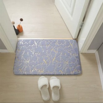  Стильний килимок для ванної виготовлений із якісного матеріалу з пористою струк. . фото 10