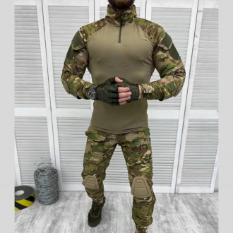 Військова форма ЗСУ тактичний костюм мультикам сорочка убакс з налокітниками та . . фото 2
