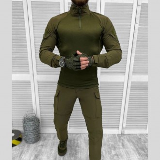 Военная форма ВСУ тактический костюм олива рубашка убакс и штаны
материал стрейч. . фото 2