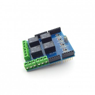 Плата, модуль для Arduino 4-х канального управления реле. Шилд идеально подходит. . фото 4