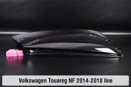 Скло на фару VW Volkswagen Touareg (2014-2018) полоска II покоління рестайлінг п. . фото 4